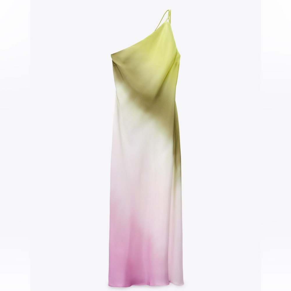ZARA tie dye asymmetric dress